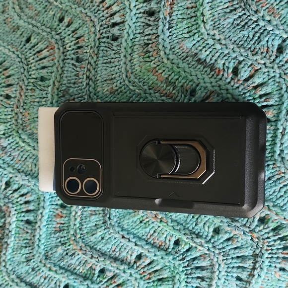 IPhone 12 phone case with hidden ID holder, kickstand, magnetic holder - Picture 1 of 11